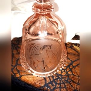 Vintage pink glass bell